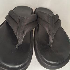 free people sandals in black in size 10.